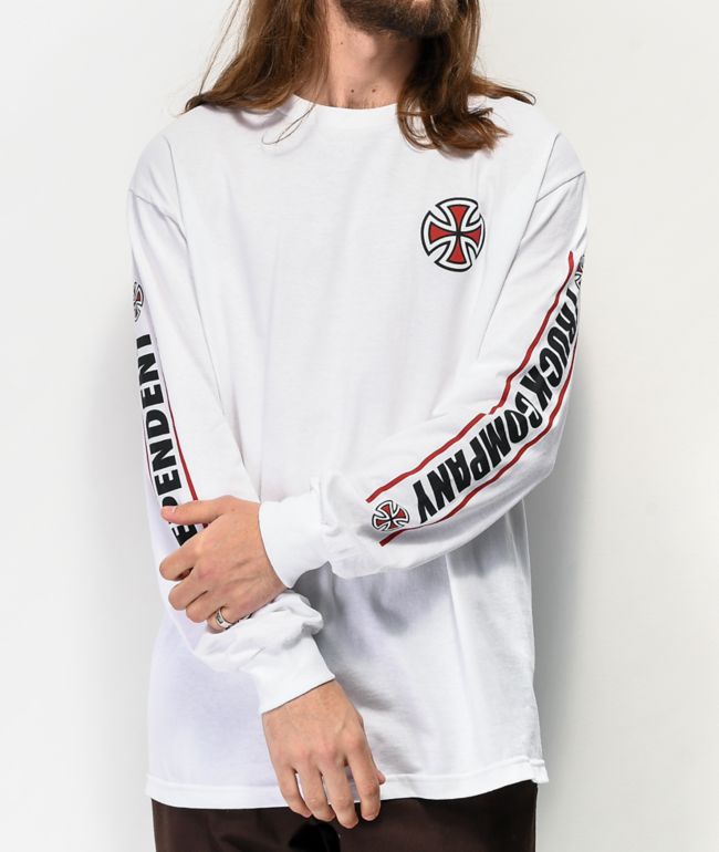 Independent Shear White Long Sleeve T-Shirt