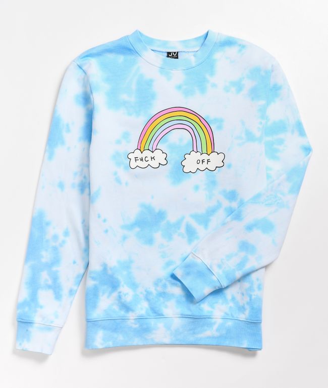 JV by Jac Vanek F Off Blue Crew Neck Sweatshirt