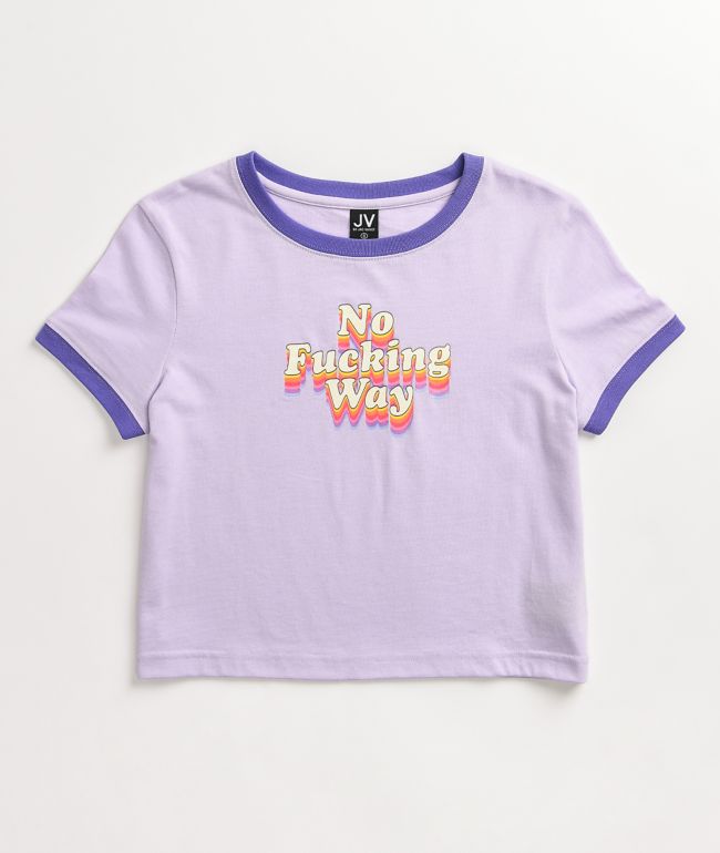 Purple ringer tee Clearance