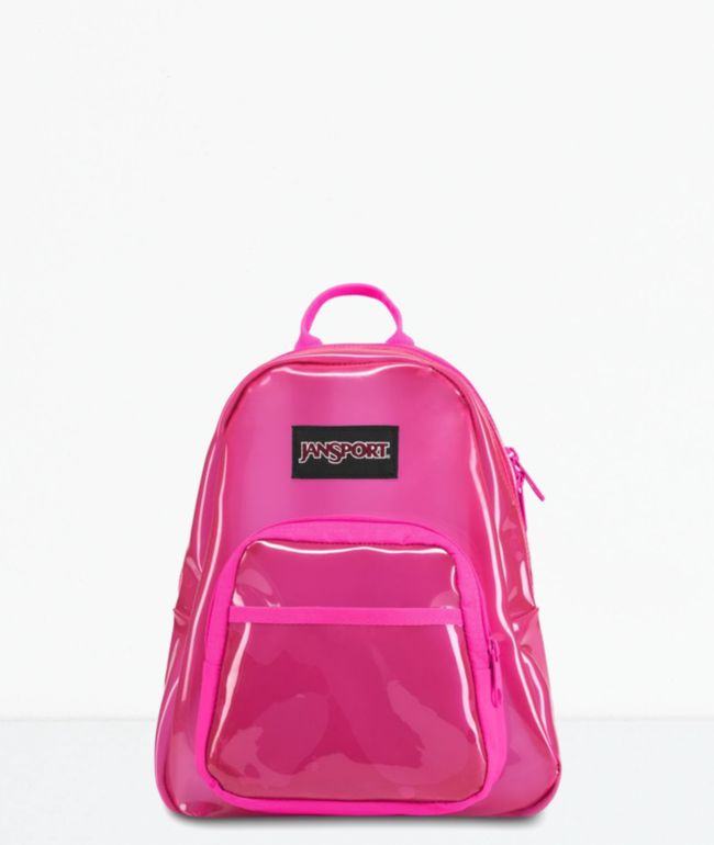 neon pink jansport backpack
