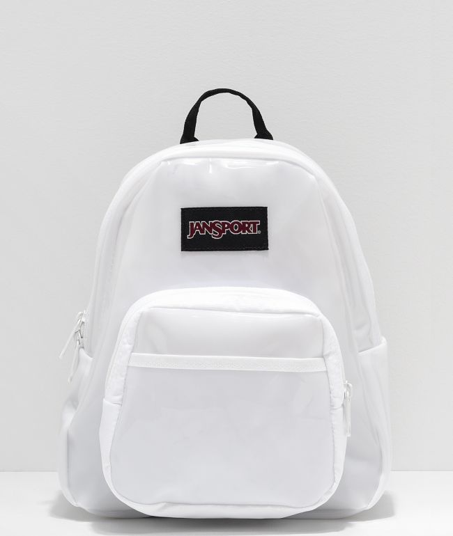 all white jansport backpack