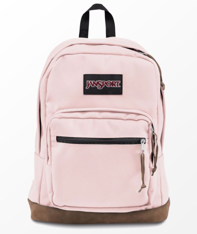 pastel pink jansport backpack