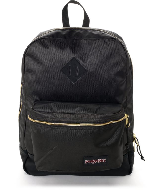 black and gold jansport backpack