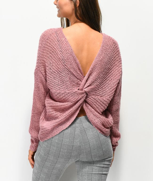 back knot sweater