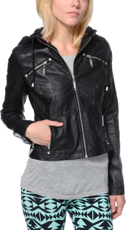 Joujou faux leather jacket clearance