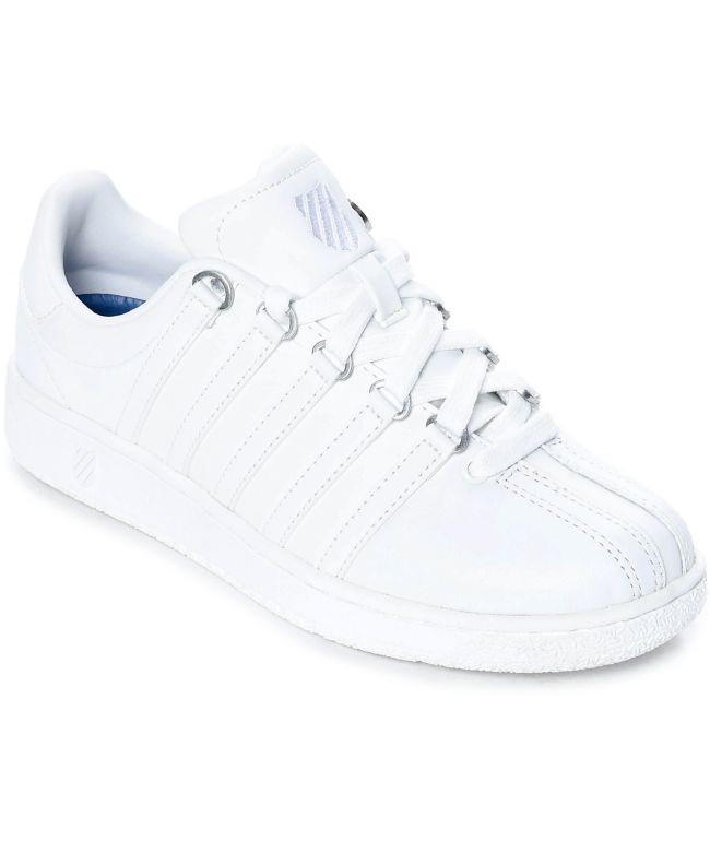 K-Swiss Classic VN All White Shoes | Zumiez