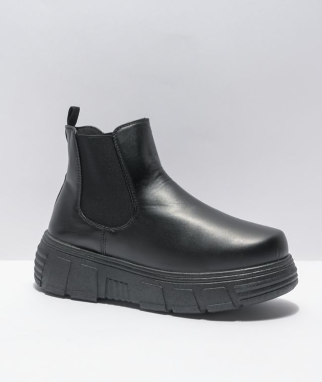 KOI AC4 Black Platform Boots