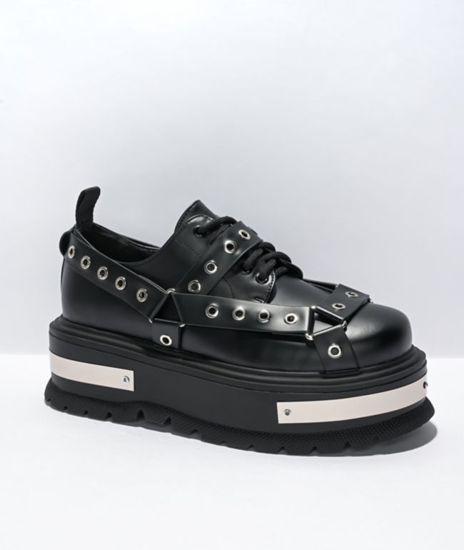 koi jinx mystic charm black platform shoes