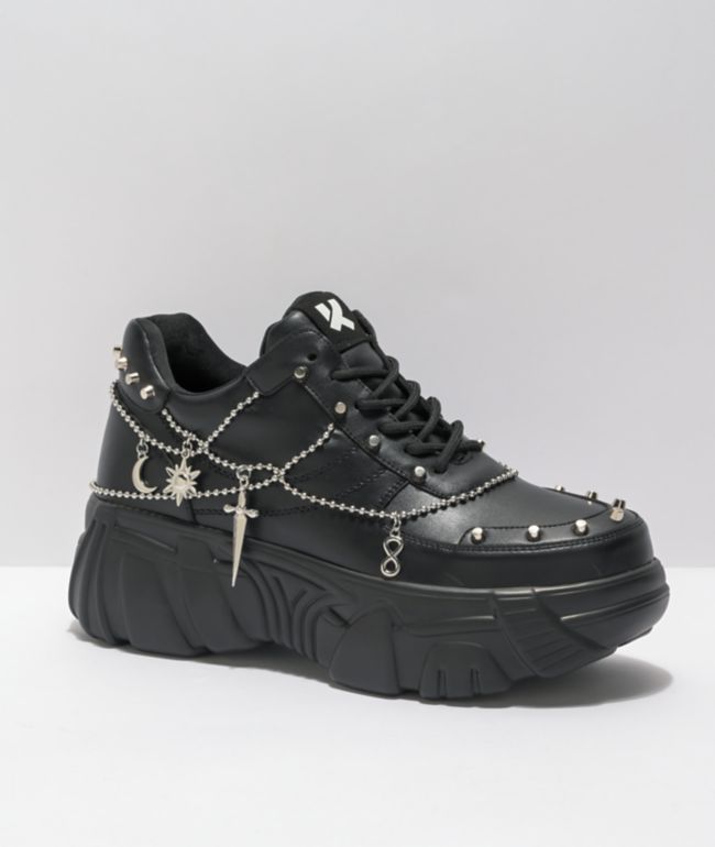 KOI Jinx Mystic Charm Black Platform Shoes