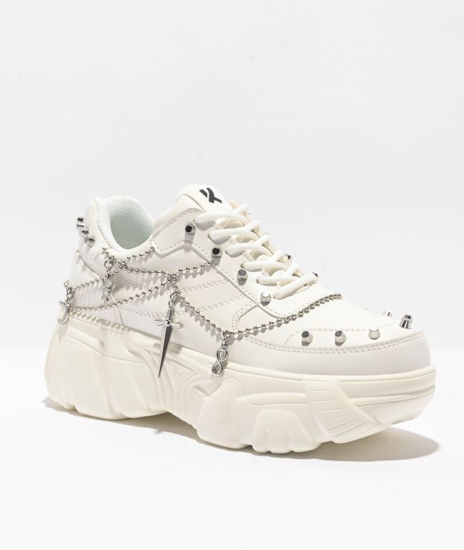 KOI Jinx Mystic Charm zapatos blancos de plataforma