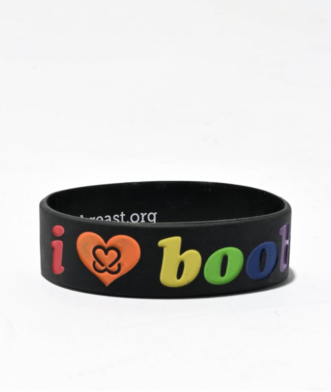 Keep A Breast Foundation I Heart Boobies Pride Black Bracelet