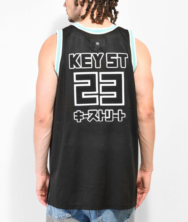 Key Street Black & Blue Basketball Jersey