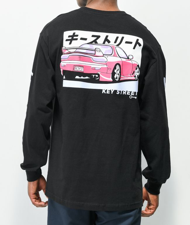 Key Street Kaiten Camiseta de manga larga negra