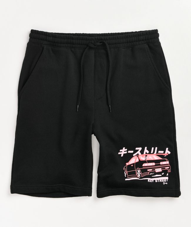 Key Street Moto Ichiban Black Sweat Shorts