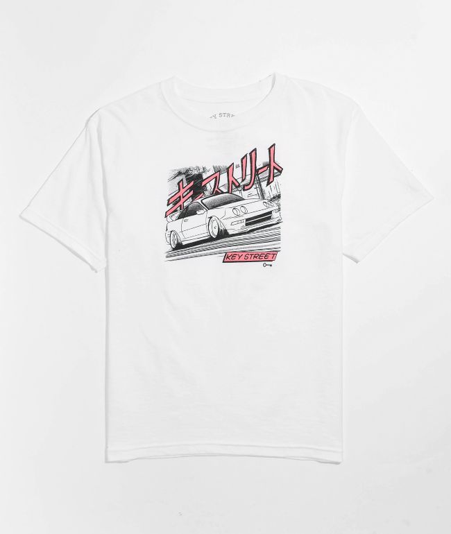 Key Street Speedin' camiseta blanca para niños