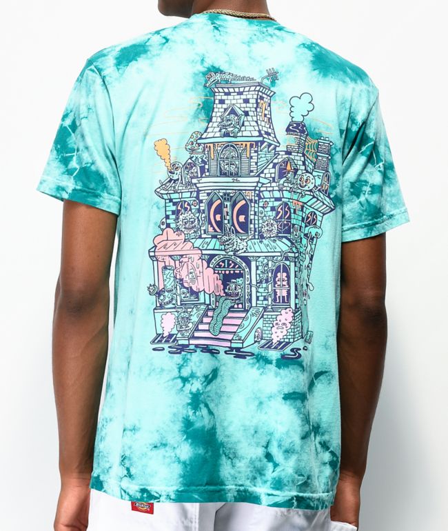 Killer Acid Spookhouse Blue Tie Dye T-Shirt