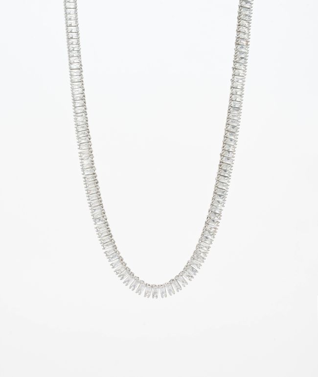 King Ice 6mm Baguette Tennis Chain Necklace