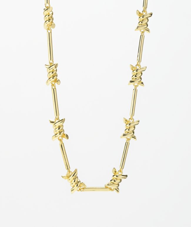 Barbed wire gold chain Clearance