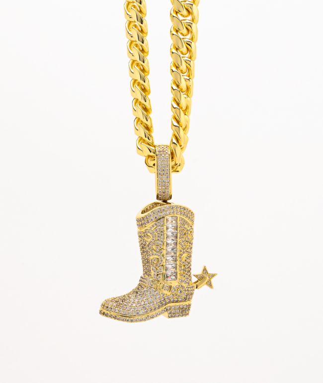 cowgirl boot necklace