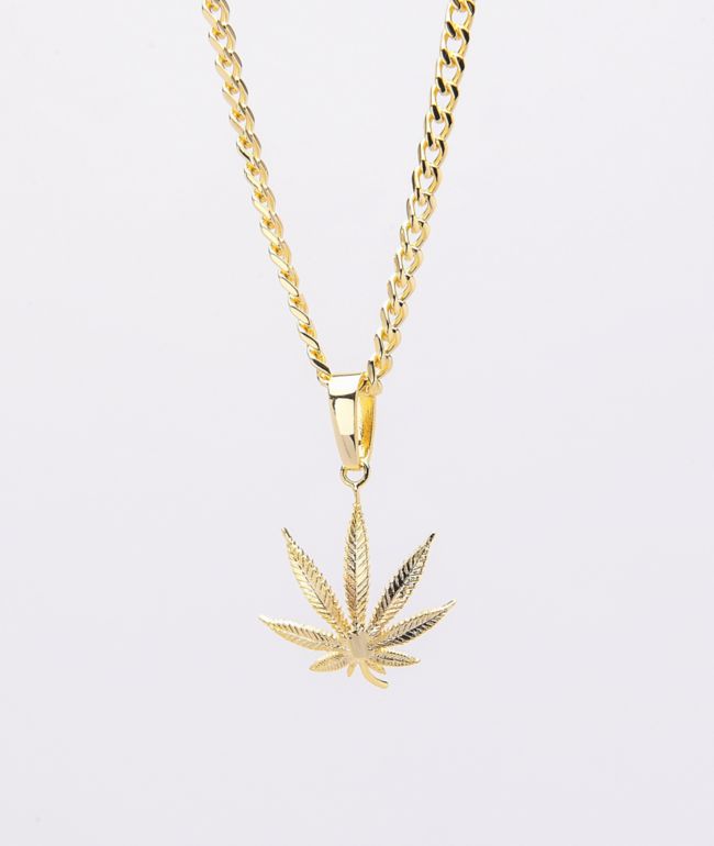 King Ice Weed Leaf Gold Necklace Zumiez - Gold Pot Leaf Pendant King Ice Weed Leaf Gold Necklace Zumiez - Gold Pot Leaf Pendant