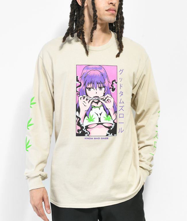 Hentai Otaku Lewd Anime Girl Waifu Material Long Sleeve TShirt by Maximus  Designs  Pixels