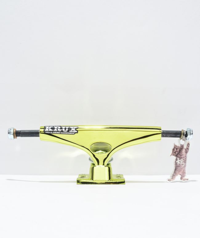 Krux K5 Hollow Green Krome 8.0" Skateboard Truck