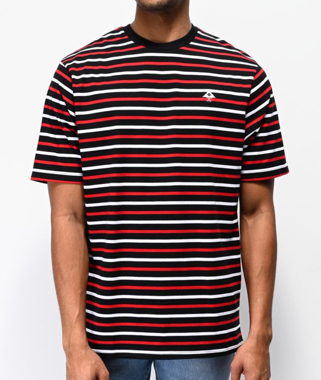relæ Uanset hvilken bakke LRG Breezy Black, Red & White T-Shirt