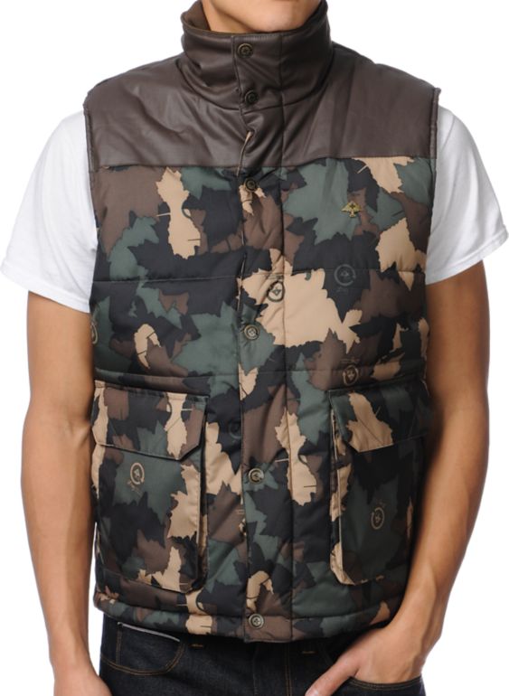 Download LRG Root Down Camo Vest | Zumiez