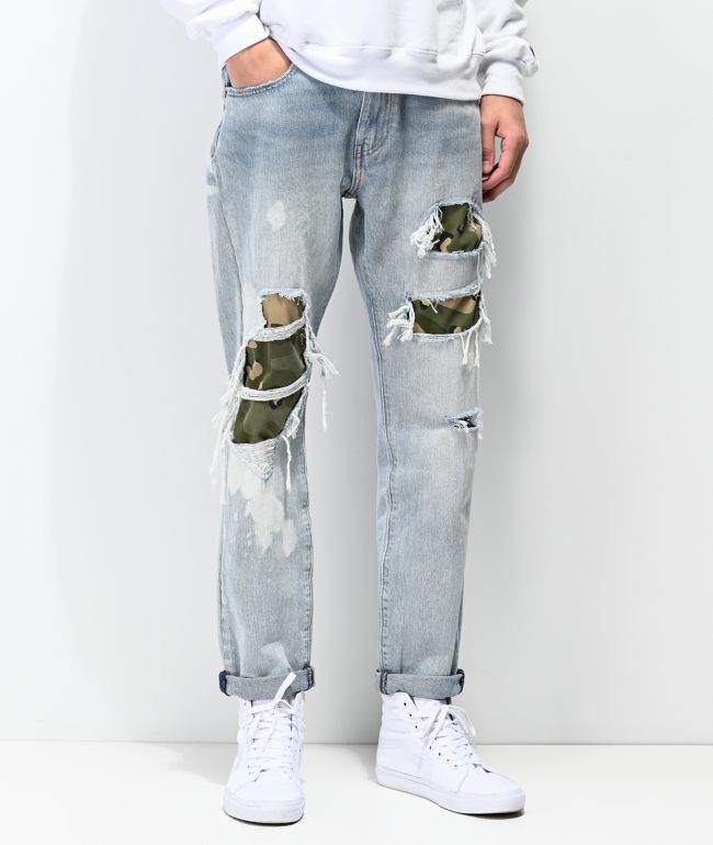 Hi-Ball Roll Shredded Jeans