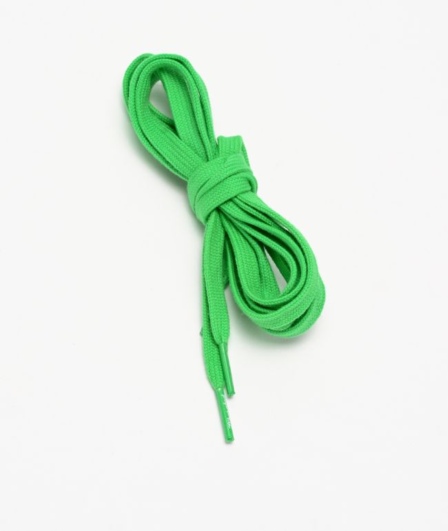 bright green shoelaces