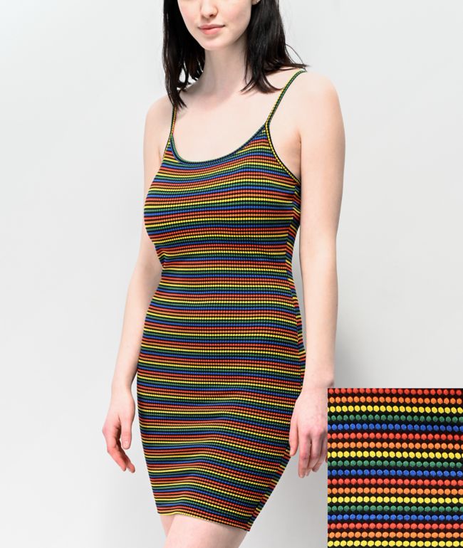 striped tank top dress