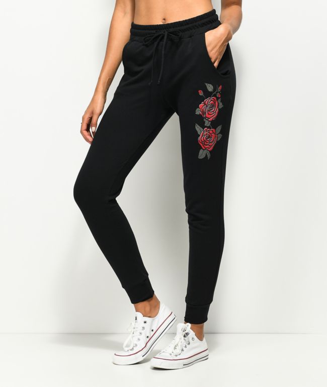 Black rose pants clearance