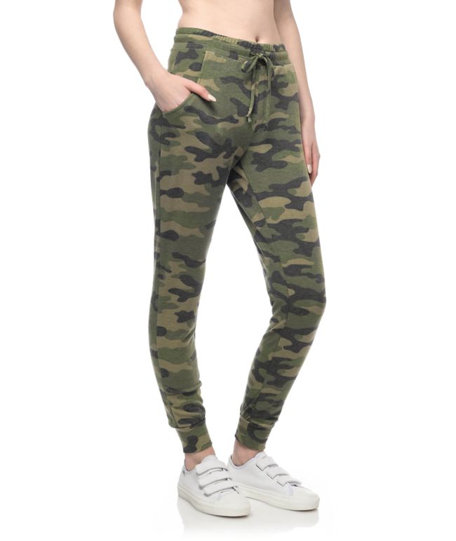 women's camo joggers sweatpants