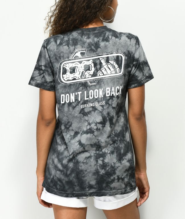 Lurking Class By Sketchy Tank Look Back Black Tie Dye T-Shirt