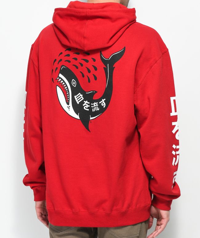 Sketchy tank clearance shark red hoodie