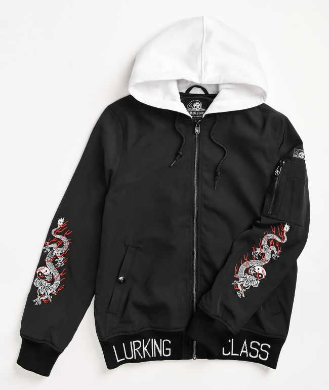 hooded bomber jacket