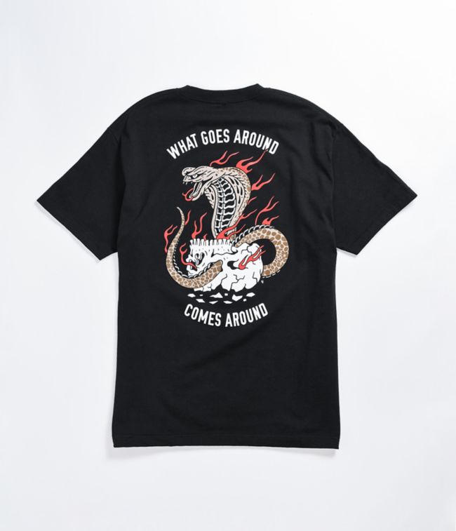 Lurking Class by Sketchy Tank Cobra Fire Black T-Shirt