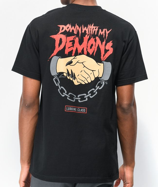 Lurking Class By Sketchy Tank Demons 2 Black T Shirt Zumiez