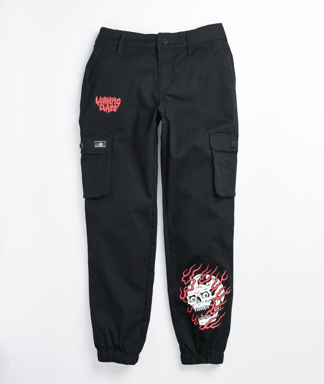 Lurking Class by Sketchy Tank Firing Black Cargo Jogger Pants