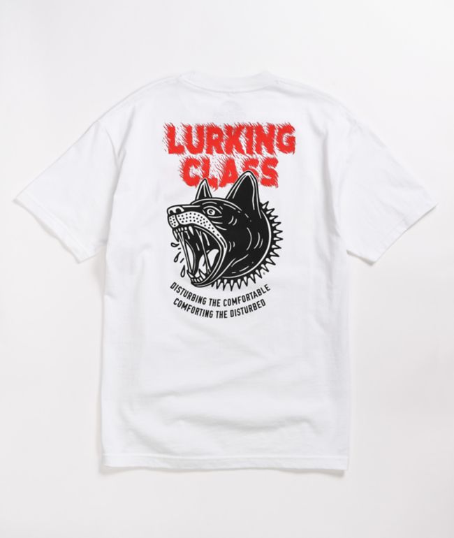 lurking class by sketchy tank shark red hoodie