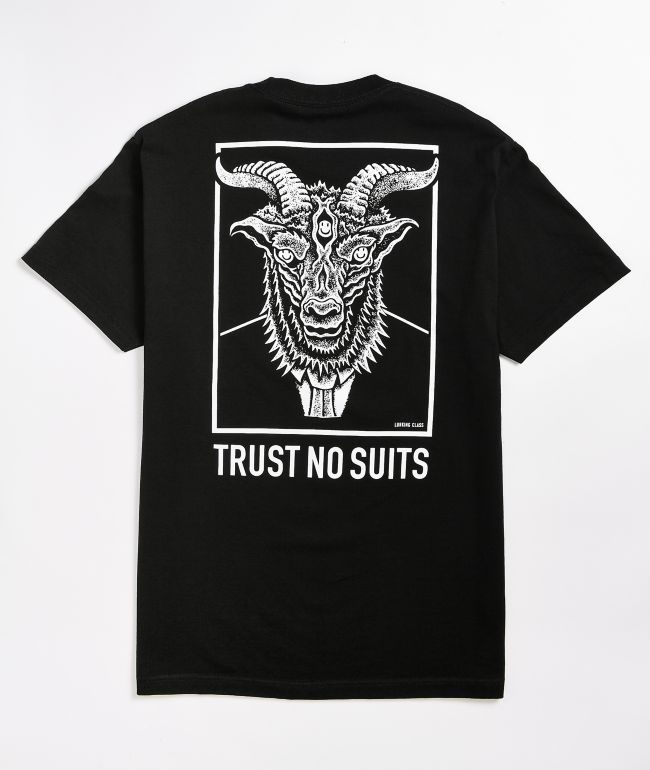 Lurking Class By Sketchy Tank Trust No Suits Black T Shirt Zumiez