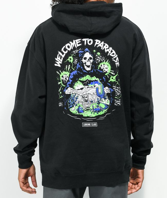 lurking class by sketchy tank mess black hoodie