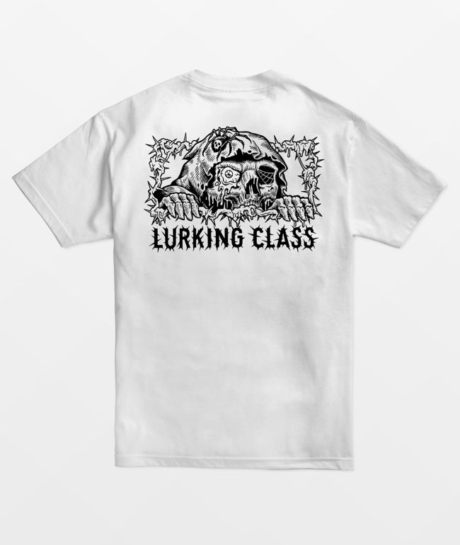 Lurking Class by Sketchy Tank x Stikker Lurker camiseta blanca