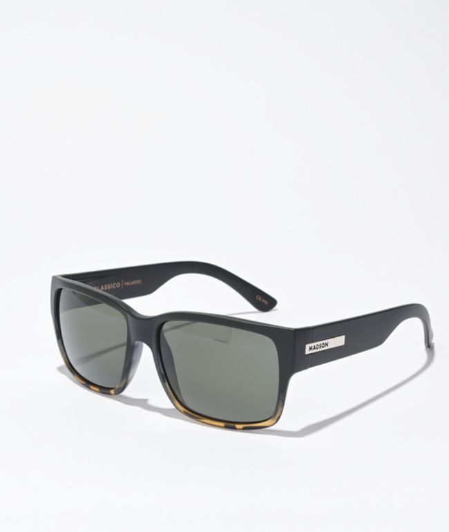 Madson Classico Black, Tortoiseshell & Grey Polarized Sunglasses