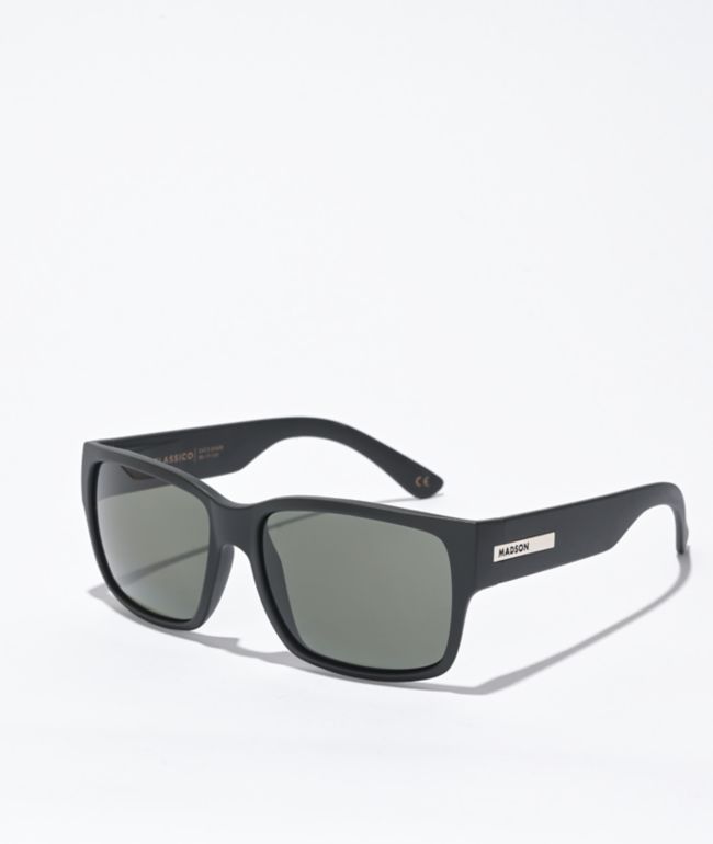 Madson x Social Distortion Classico lentes de sol negros polarizados