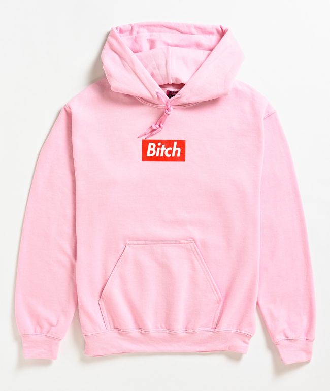 Married To The Mob Bitch Pink Hoodie