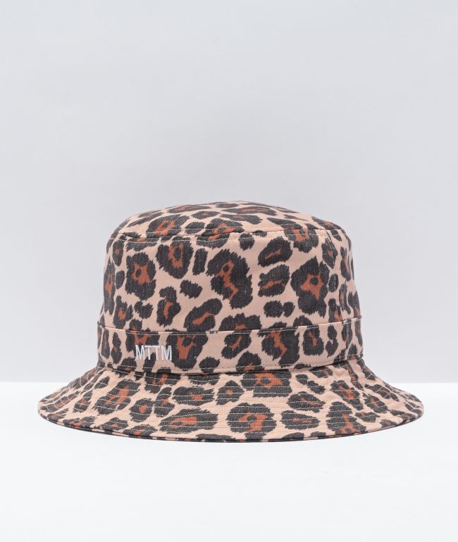 Married To The Mob Classic Leopard Print Bucket Hat