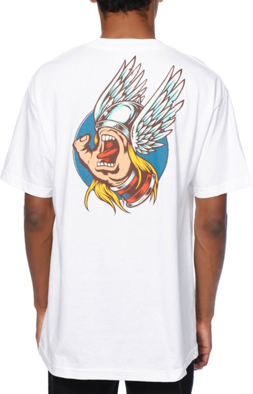 Marvel x Santa Cruz Thor Hand T-Shirt | Zumiez