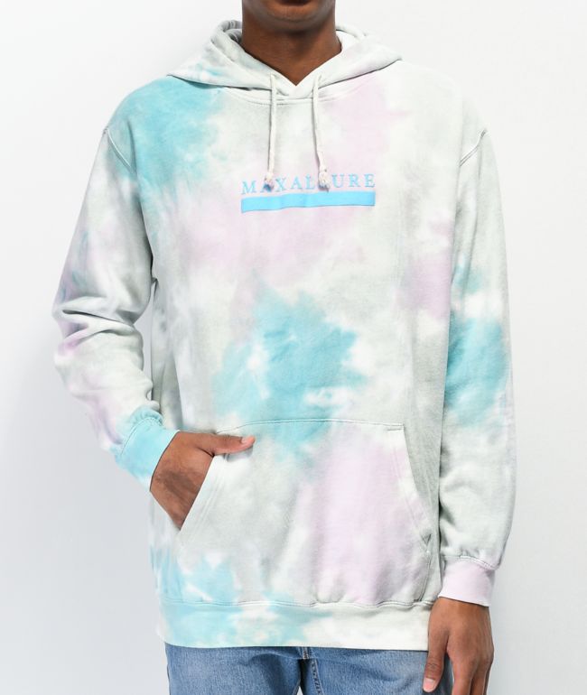 Green and white tie dye hoodie clearance
