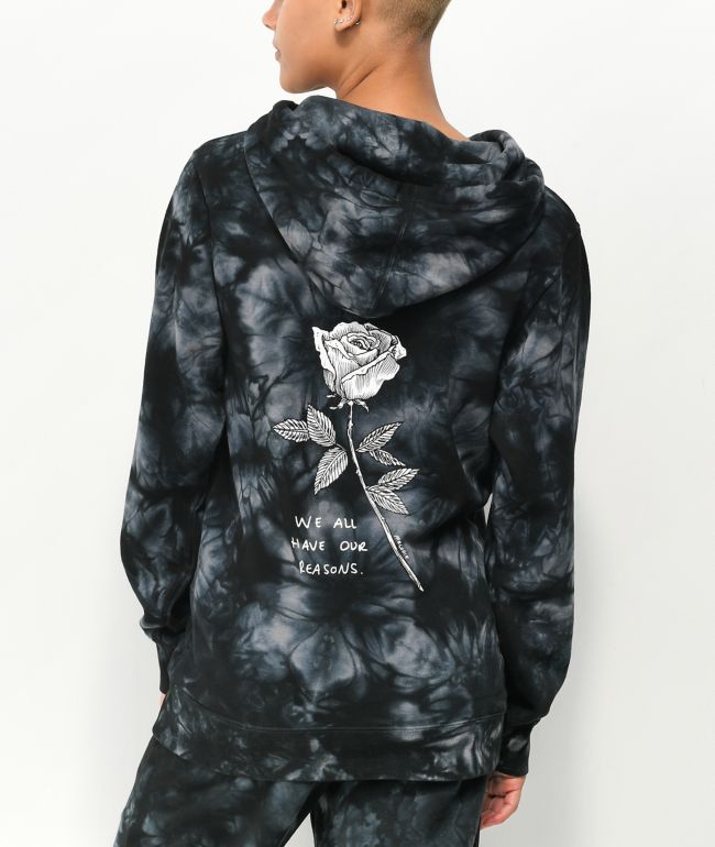 Obey Ruby Rose Black Tie Dye Hoodie | ubicaciondepersonas.cdmx.gob.mx